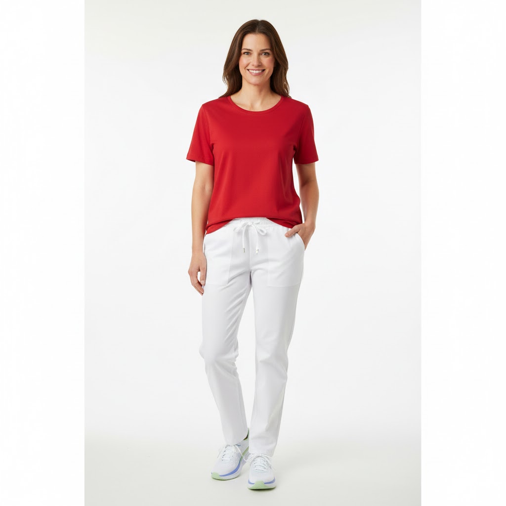 Nybo Rød Dame Prowear T-Shirt, Slitesterk, Formstabil