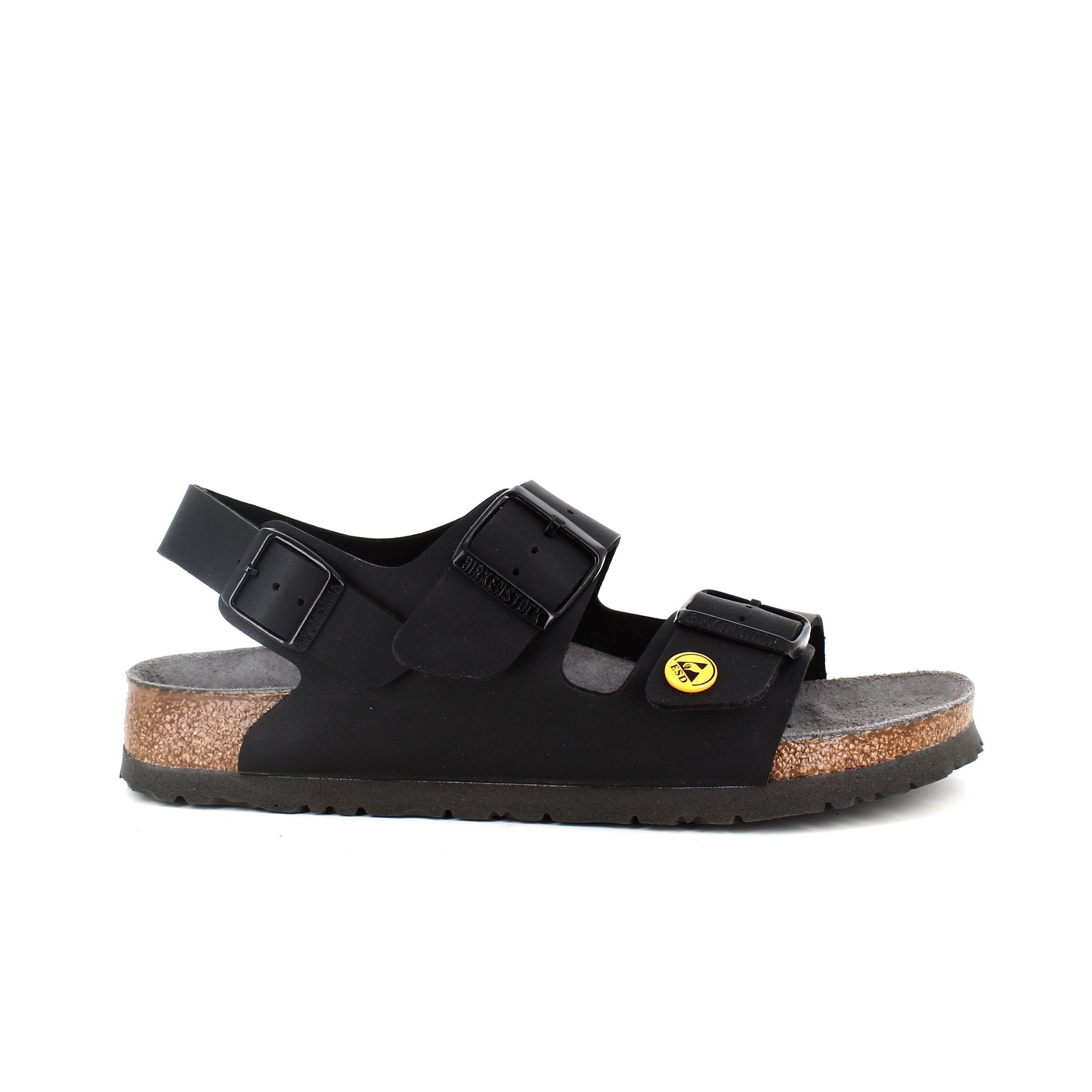 Svart Birkenstock Milano – ESD-godkjente såler
