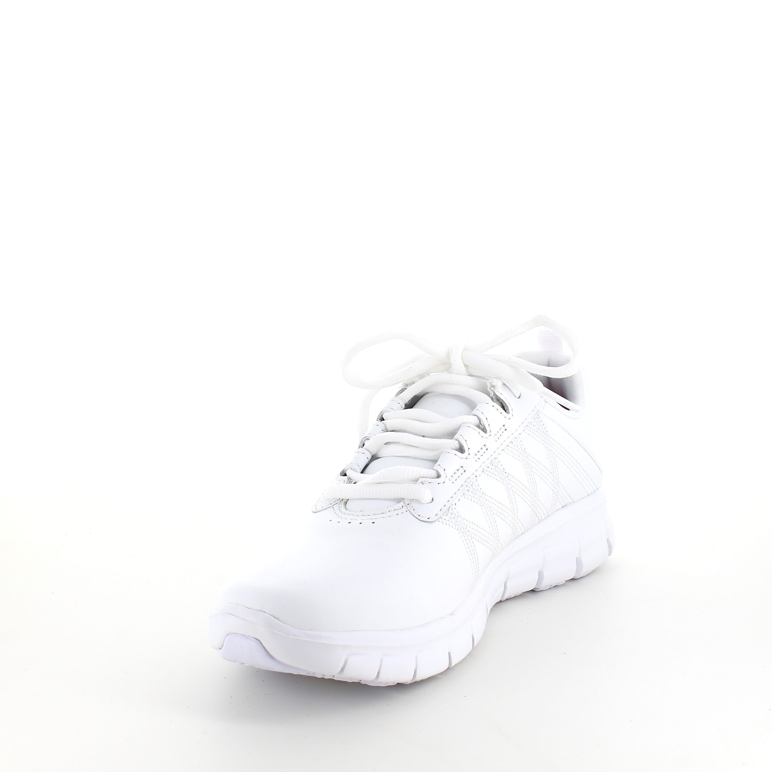 Hvit Skechers work-sko med memory foam