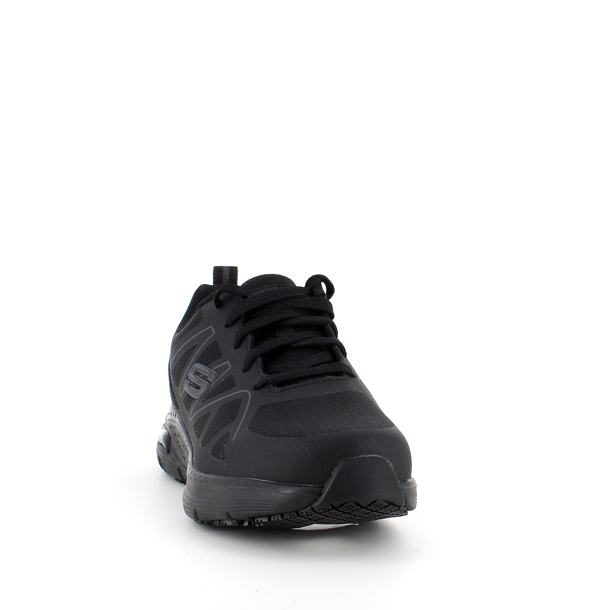 Skechers Work sko i svart med svangstøtte