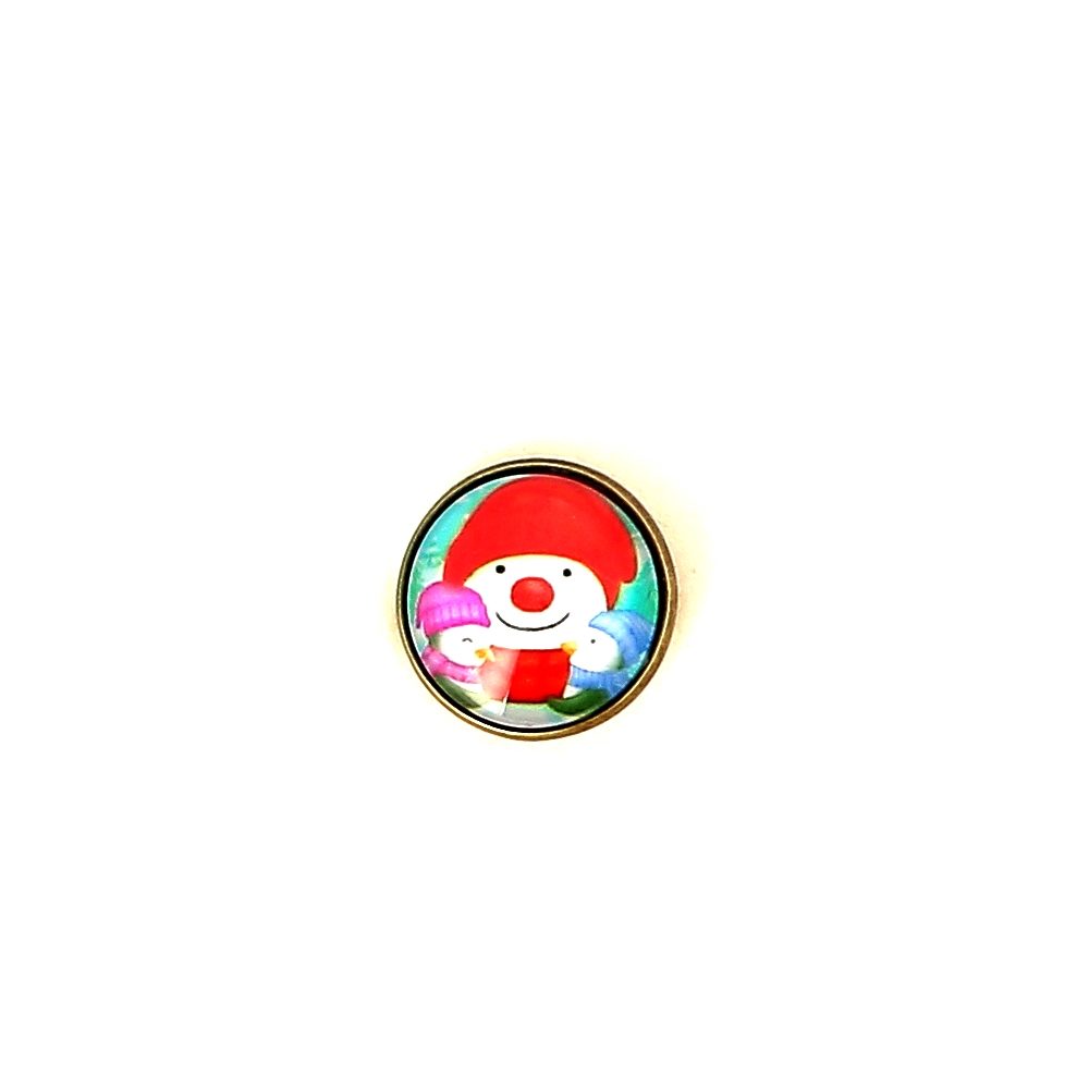 Pin med snømann