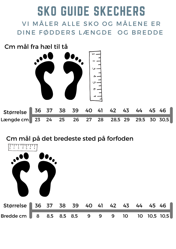 Hvit Skechers med ekstra svangstøtte