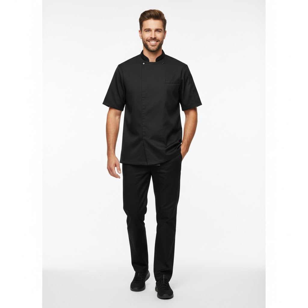 Nybo Svart Unisex Club-Classic bukser — pull-on, elastisk linning, komfort