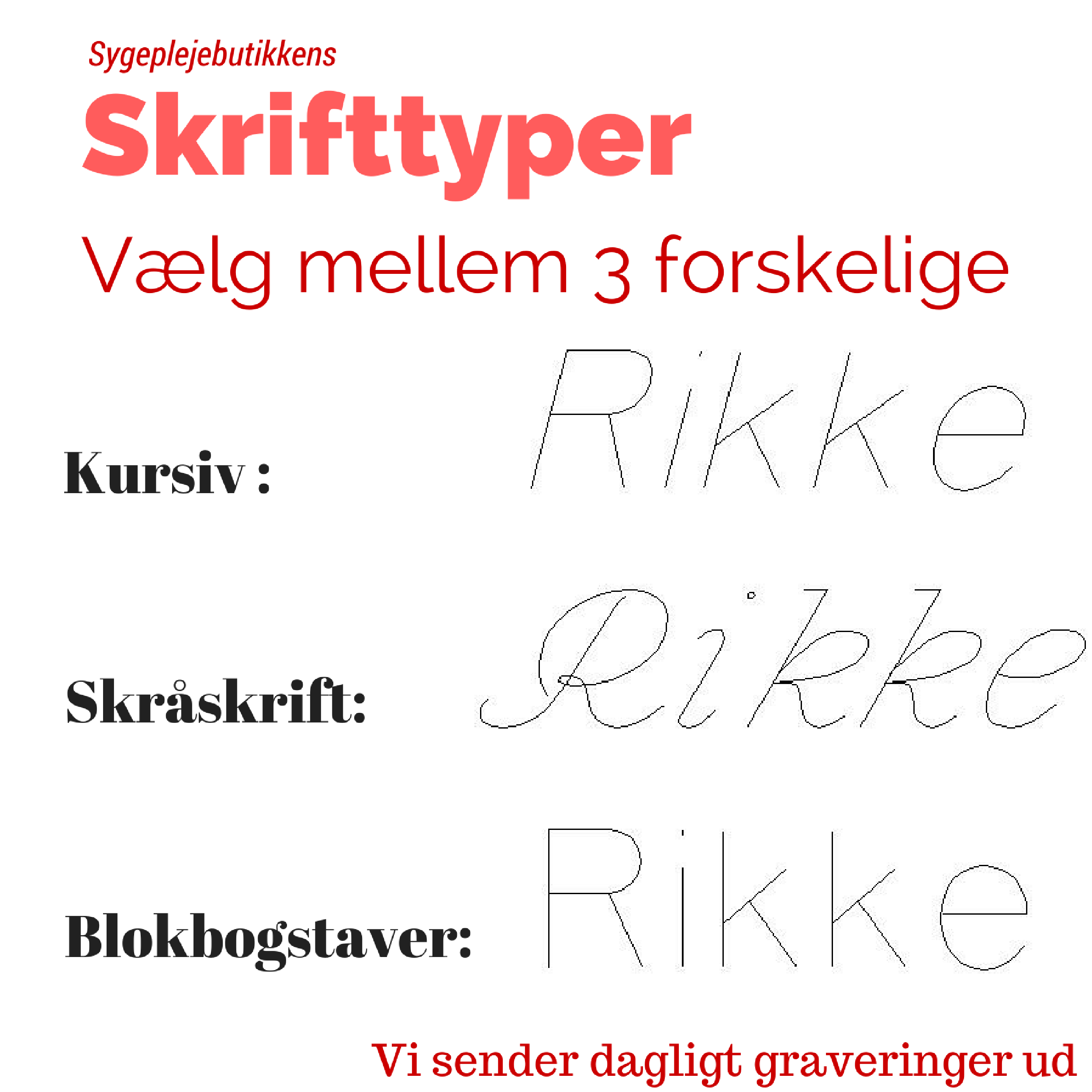 Hjerteformet navneskilt med magnet på baksiden
