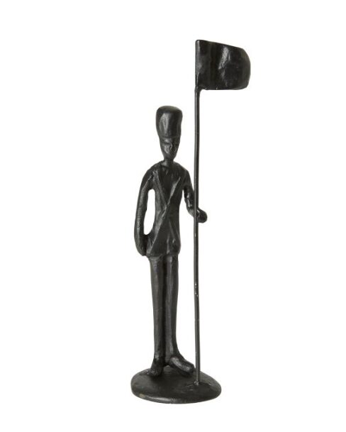Gratulerer-figur i svart jern, 22 cm