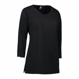 Nybo Sort Dame Prowear T-shirt, Ekstra Slitesterk, Formstabil
