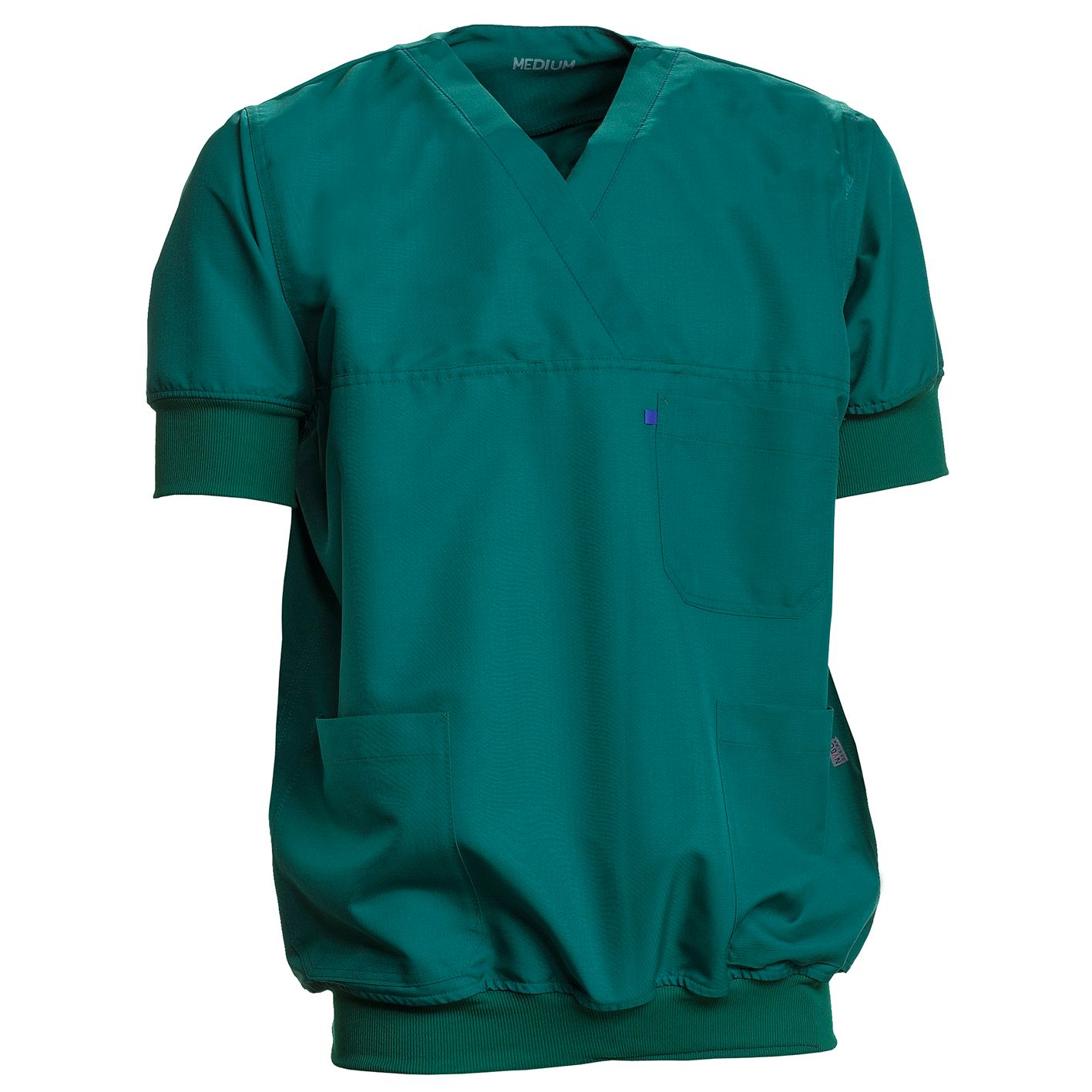 Nybo Grønn Unisex Micro Sport mikrofiberbusseronne — ribkanter, antistatisk
