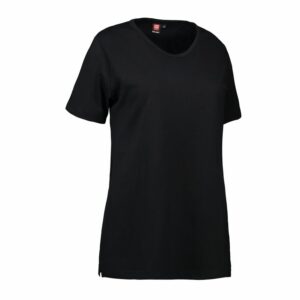 Nybo svart dame Prowear T-skjorte, slitesterk, figursydd, formstabil