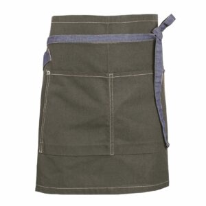 Nybo Brun/Denimblå Unisex New Nordic Forkle, holdbart med lommer