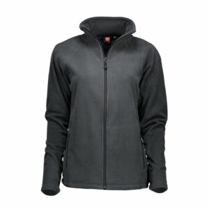 Nybo Grå Dame Shirts &amp; Outdoort Microfleece Cardigan — Antipilling, Elastikk, Figursydd