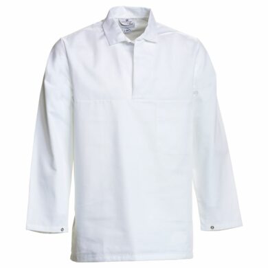 Nybo Hvit Unisex HACCP Busseronne, Justerbar, Vaskbar
