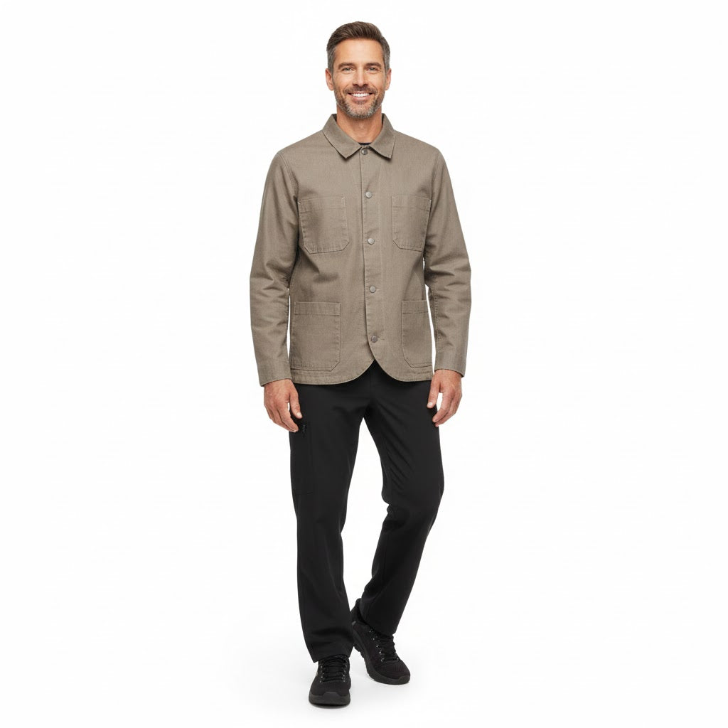 Nybo Khaki Unisex New Nordic utendørsjakke, komfort, strekkbar