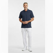 Nybo Blå Melange Herre Prowear Polo Shirt, slitesterk, brystlomme