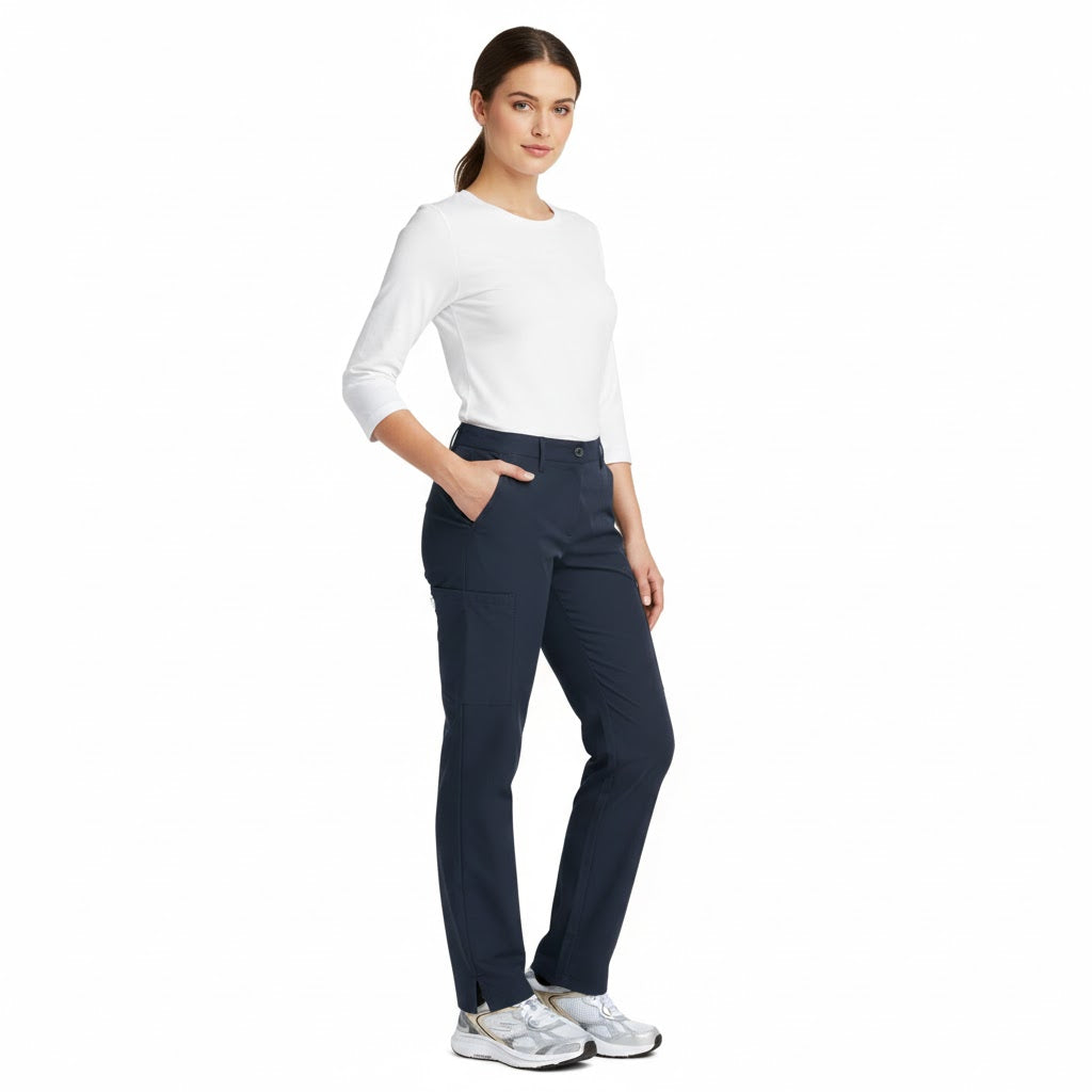 Nybo Navy Dame Sporty T800 Bukser, Stretch, Justerbar Lengde, Glidelås
