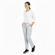 Nybo Pale Grey Unisex Charisma bukser, elastisk linning, komfort, slitesterk TENCEL®