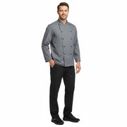 Nybo Grafit Unisex Delight kokkejakke, slitesterk, justerbar ermelengde