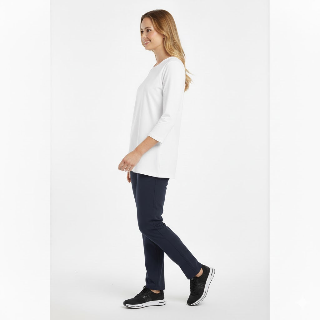 Nybo Navy Unisex Perfect Fit Chinos — pull-on med elastisk linning