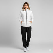 Nybo Hvid Dame Shirts & Outdoor Microfleece Cardigan, Antipilling, Let Figursyet