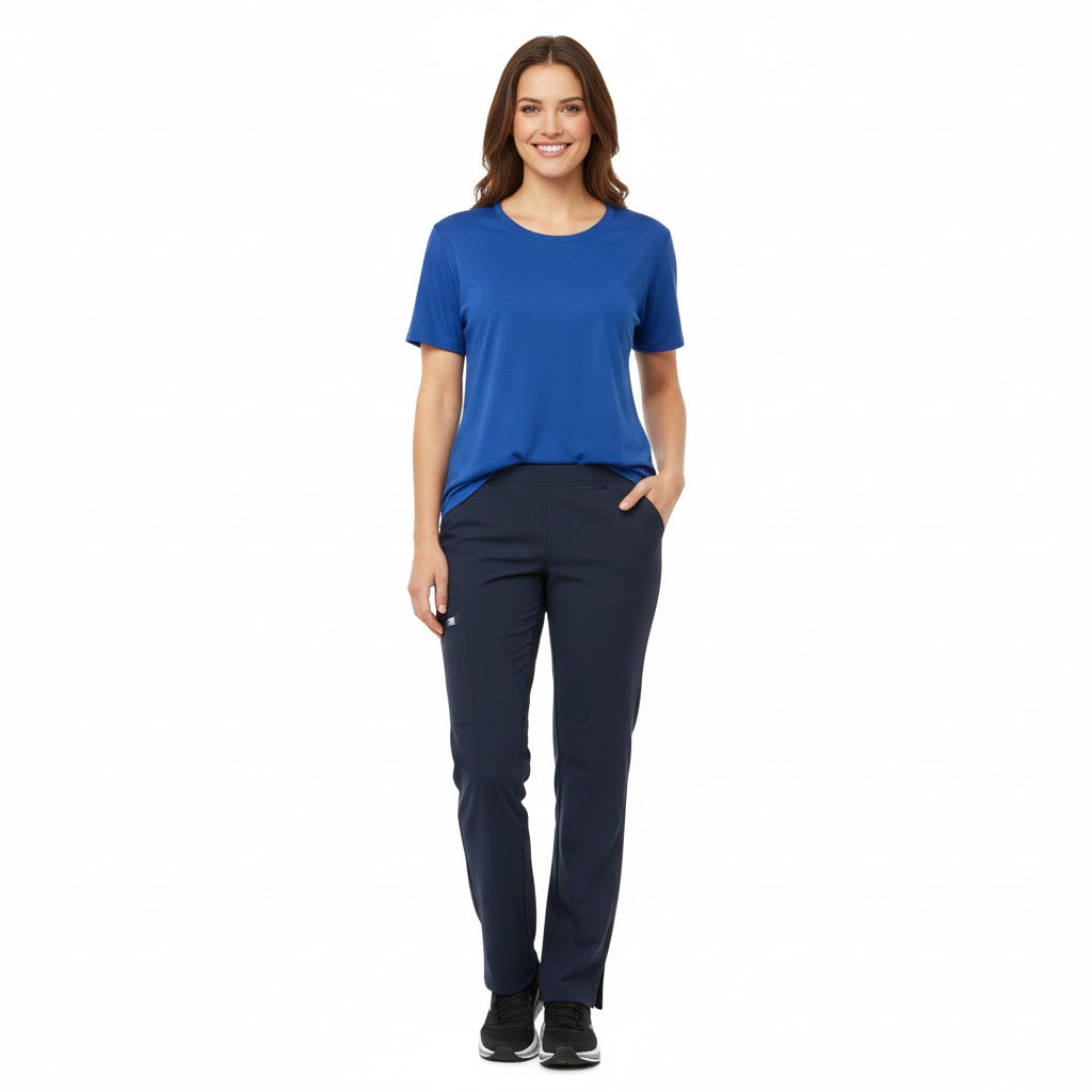Nybo Sporty T800 unisex bukser i navy – lett multi-stretch, elastisk midje & justerbar benlengde
