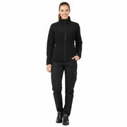 Nybo Svart Dame Shirts & Outdoor Microfleece Cardigan, Lett Figursydd