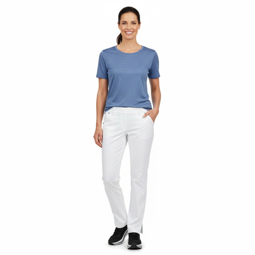 Nybo Hvide Dame Harmony Jeans, Pull-on, komfort elastikk