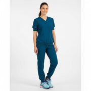 Nybo Navy Unisex Micro Sport-bukser, elastisk, ribb ved benslutt, antistatiske