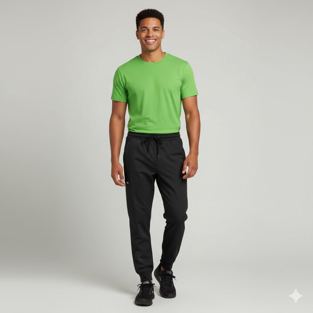 Nybo Sort Herre Garçon Street-Pants, Kort, Rib, Elastikk, Komfort