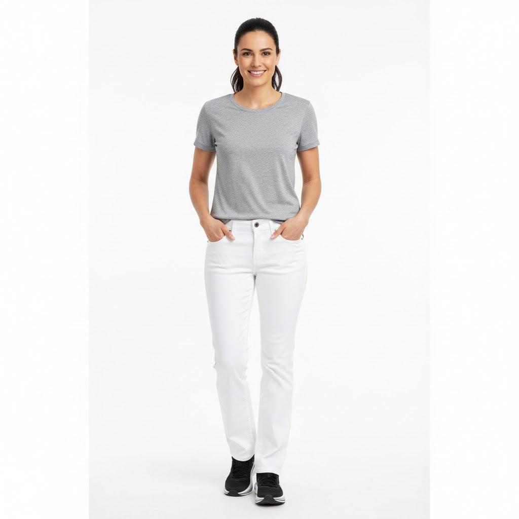 Nybo hvite damejeans Harmony Monroe, stretch, lang +10 cm