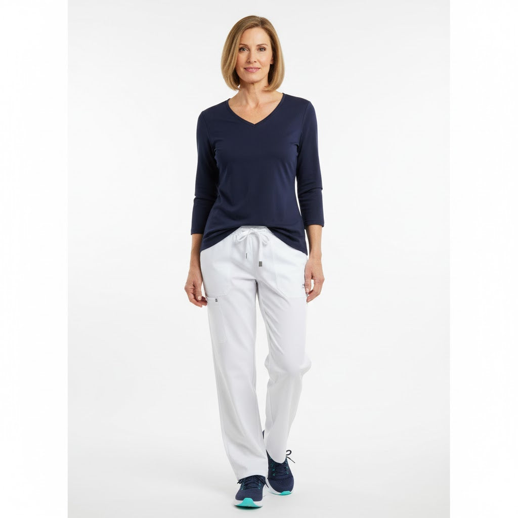 Nybo Navy Dame Prowear T-Shirt — slitesterk, figursydd