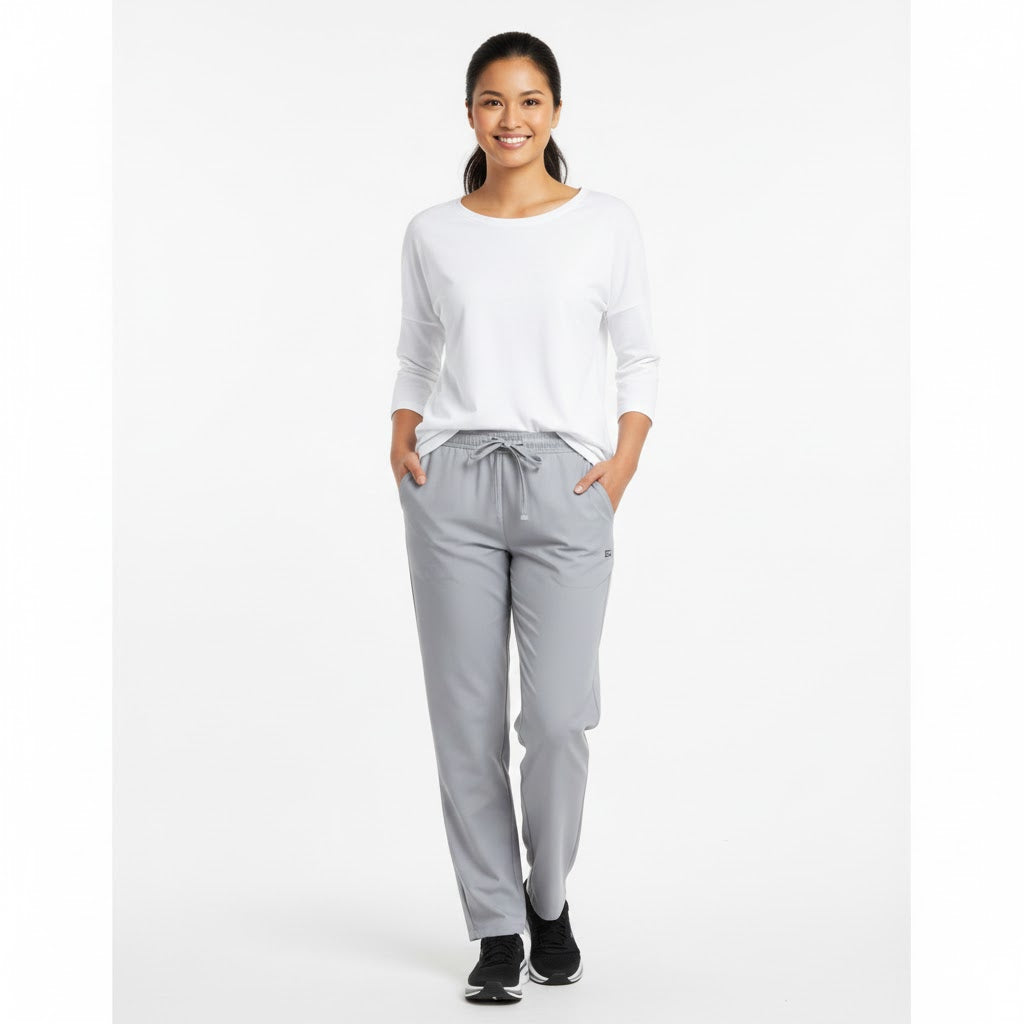 Nybo Pale Grey damebukse, Club-Classic, elastikk, snøring