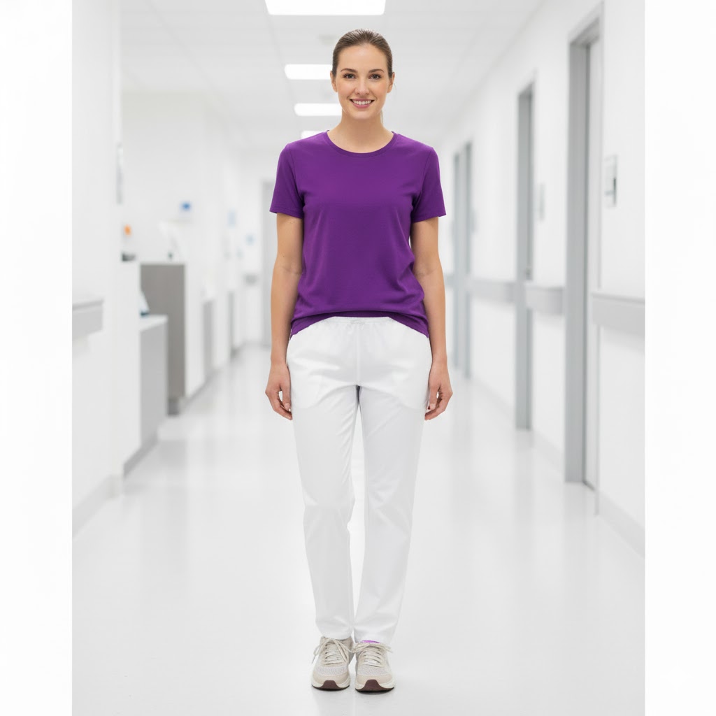 Nybo Hvite Unisex Move Treningsbukser — 4-veis stretch, komfort og justerbar passform