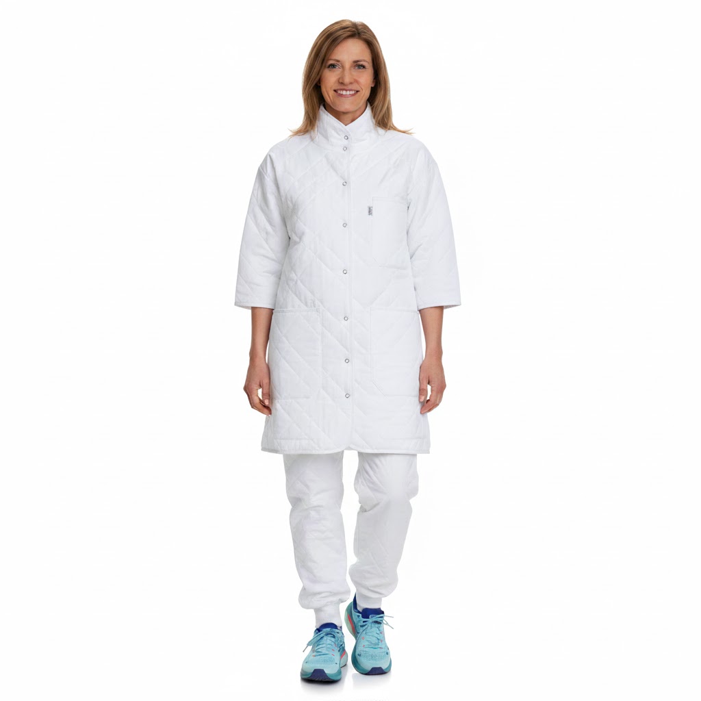 Nybo Hvit Unisex Clima Sport Termojakke, Høy Krage