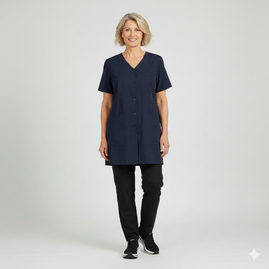 Nybo Navy Dametunika, Frame, kortermet, åndbar, komfort PyTuple