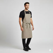 Nybo Khaki unisex New Nordic kuskeforkle, justerbart, store lommer