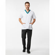 Nybo Hvit/Petrol Unisex Aqua Busseronne, slitesterk, V-utringning