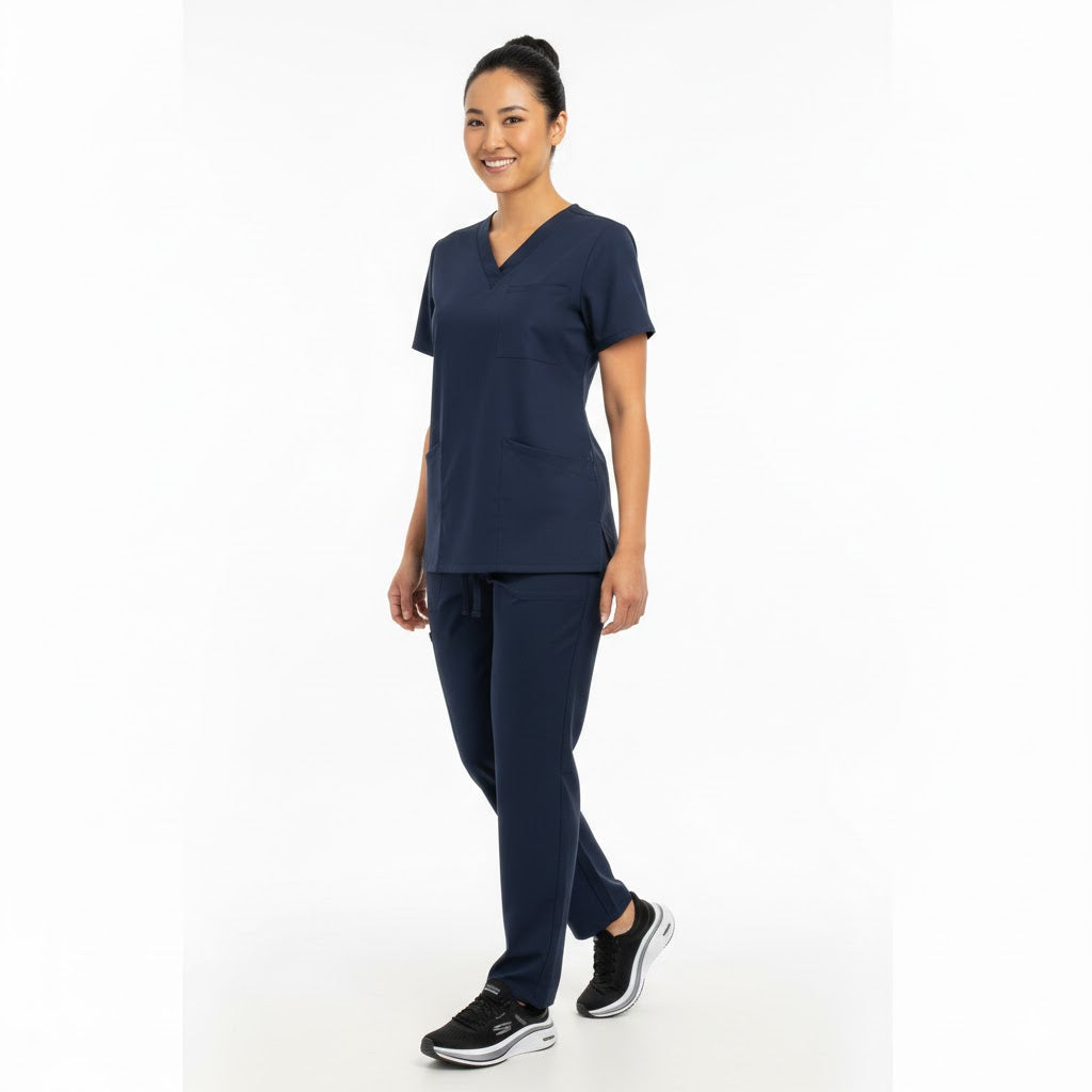 Nybo Navy Unisex Heart Pull-on bukser — pustende, romslig passform