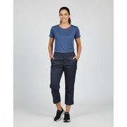 Nybo Navy Unisex Super Cool Capri Jeans, Pull-on, Elastikk, Stretch