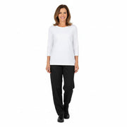 Nybo svarte unisex Move treningsbukser, 4-veis stretch, justerbar elastikk