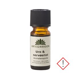 Urtegaarden Uro & Nervøsitet Aromaterapiolje – Beroligende duft for avslapning og velvære
