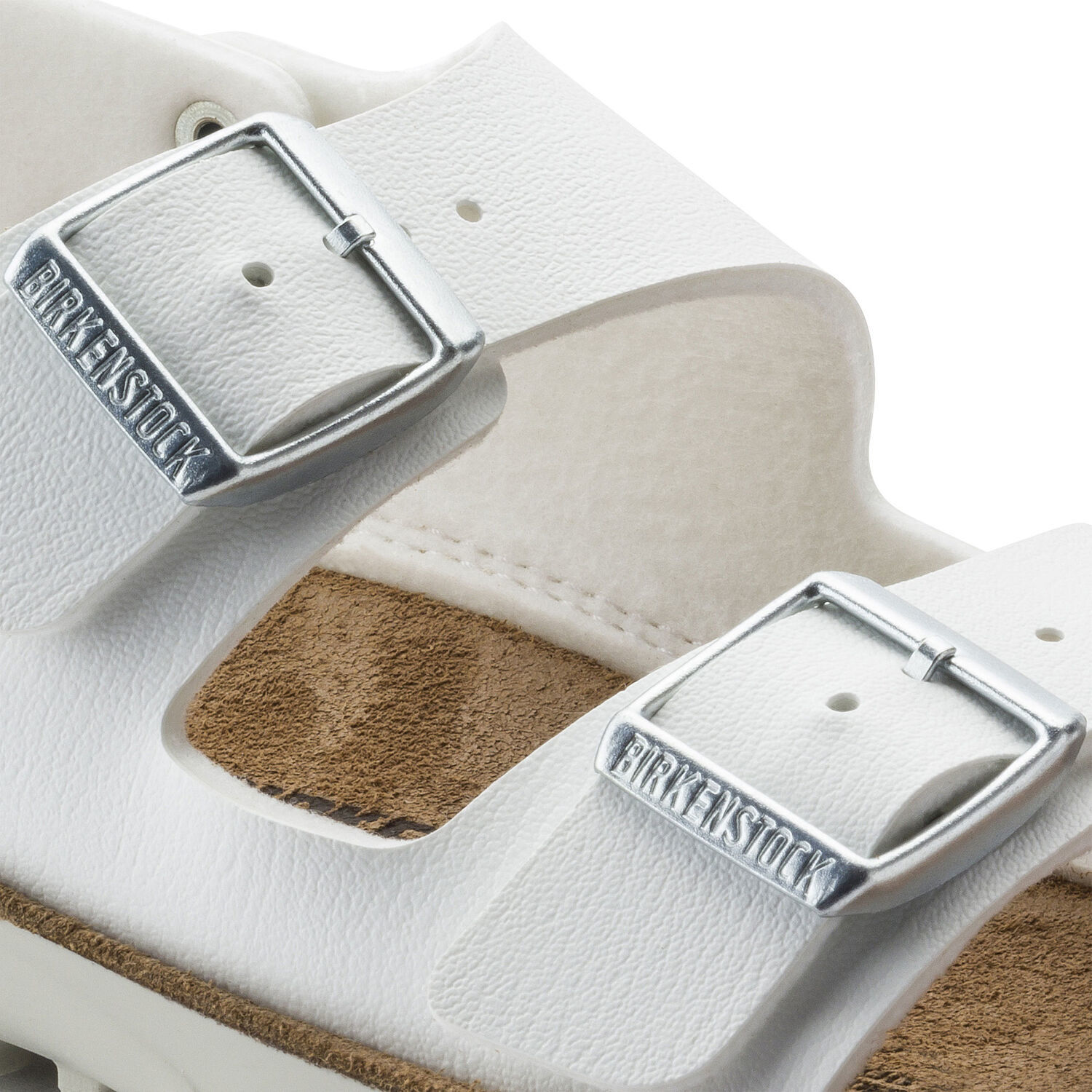 Hvit Kano sandal fra Birkenstock, sklidempe såler