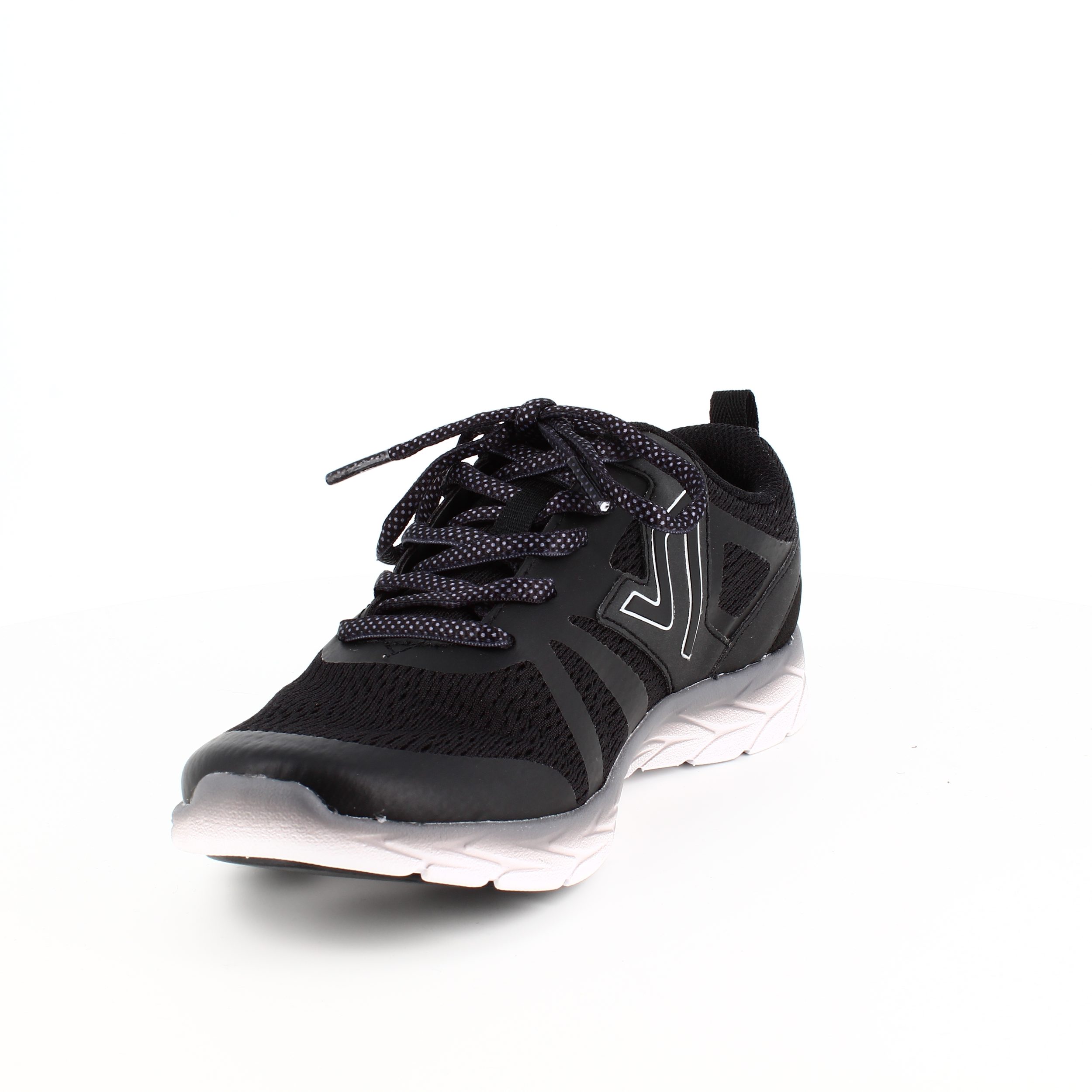 Svarte sneakers fra Vionic med dobbelt fotbuestøtte