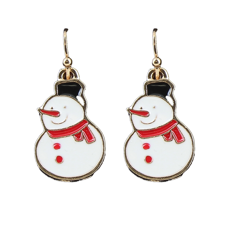 Øredobber med snømann