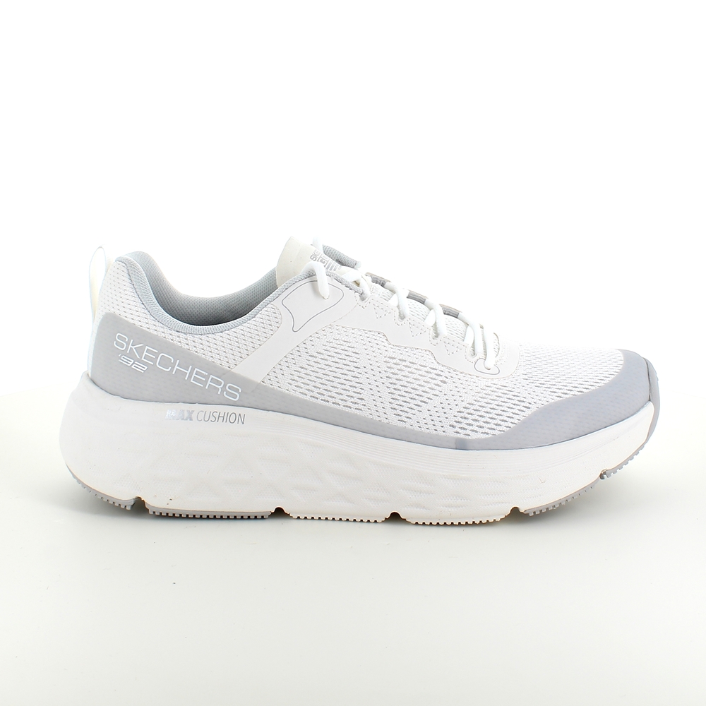 Hvite Skechers herresko med Max Cushioning