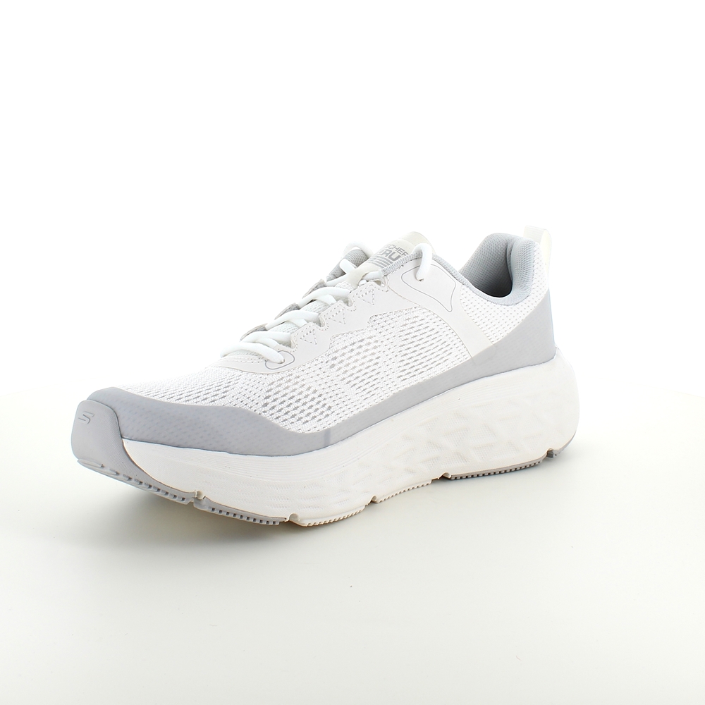 Hvite Skechers herresko med Max Cushioning