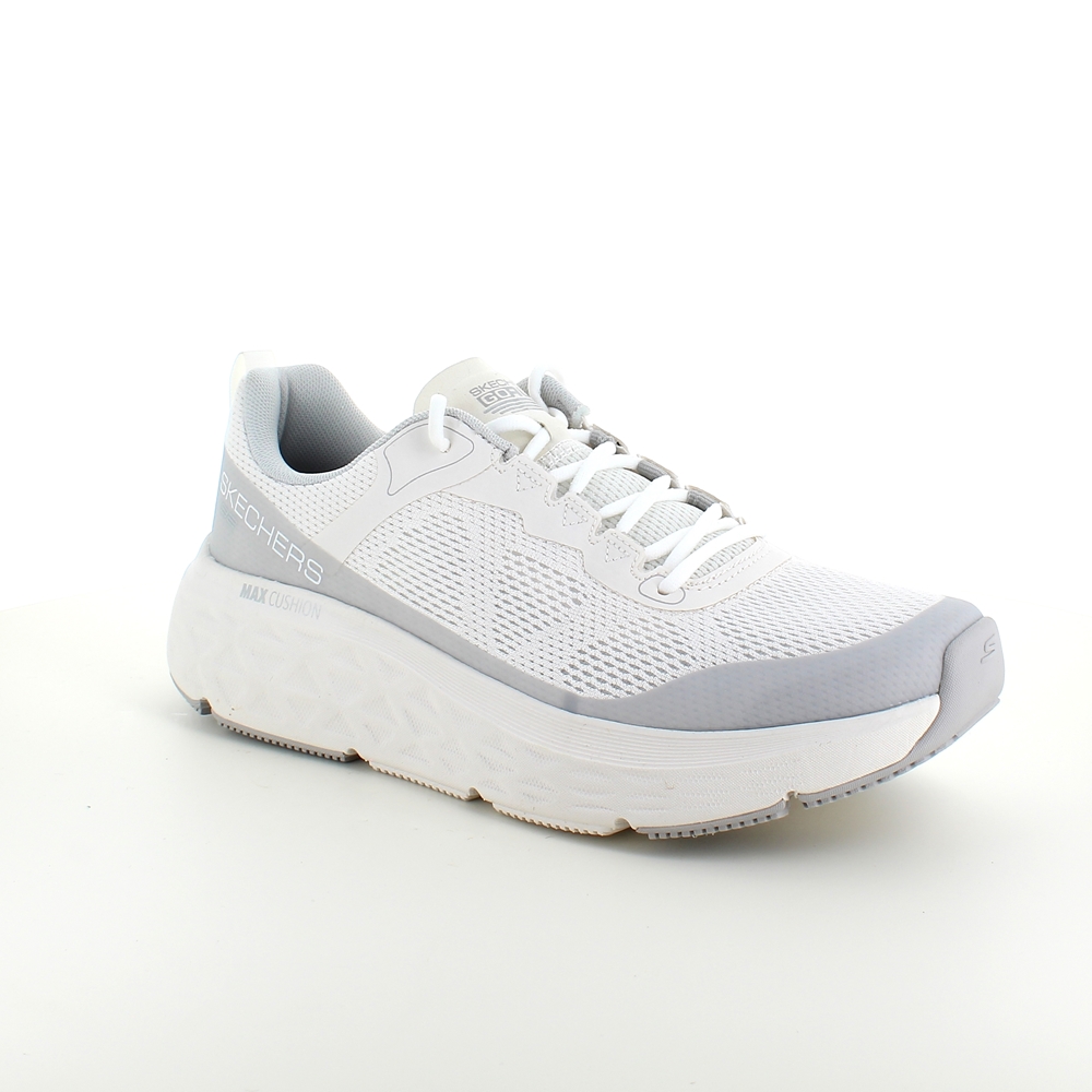 Hvite Skechers herresko med Max Cushioning