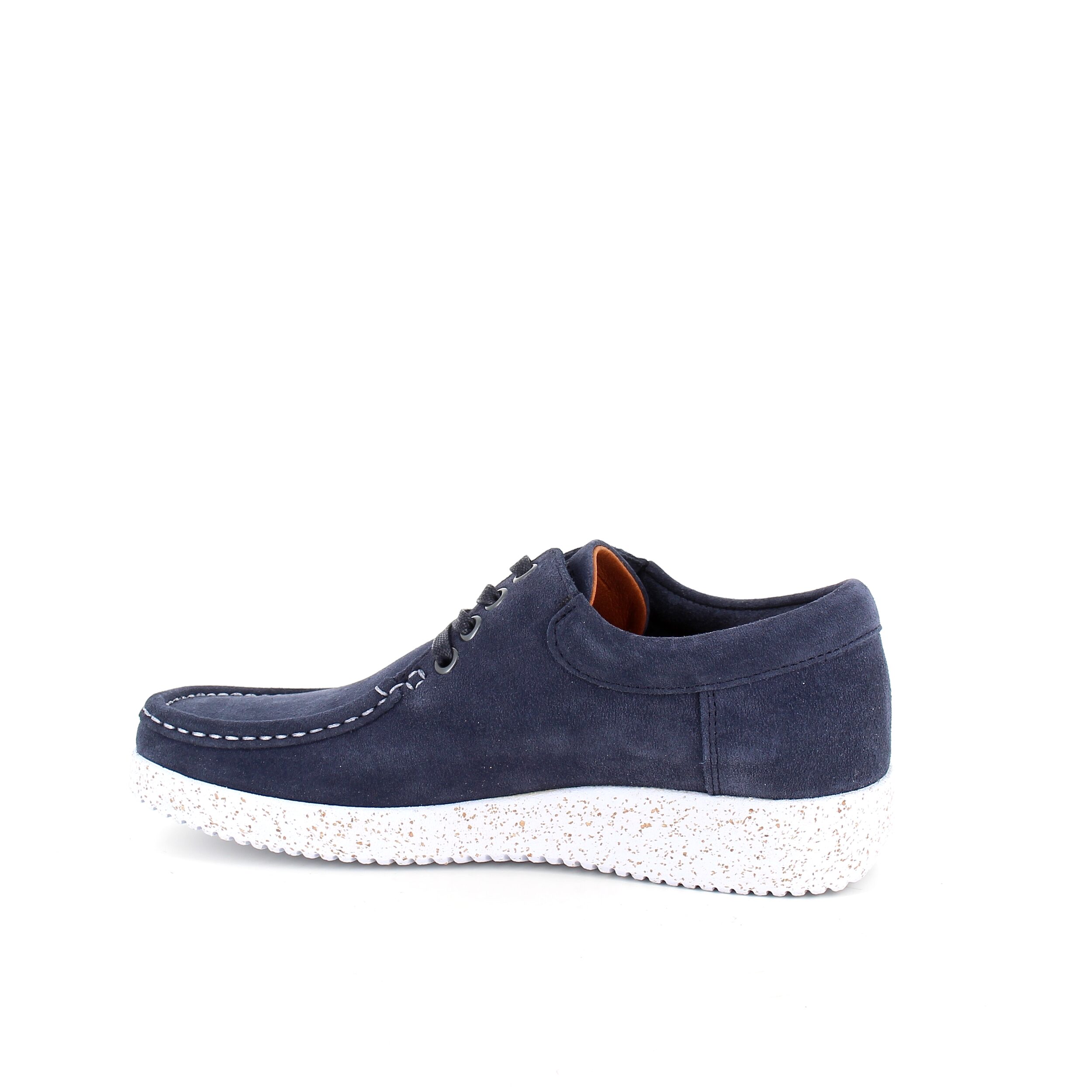 Nature sko i blå ruskind