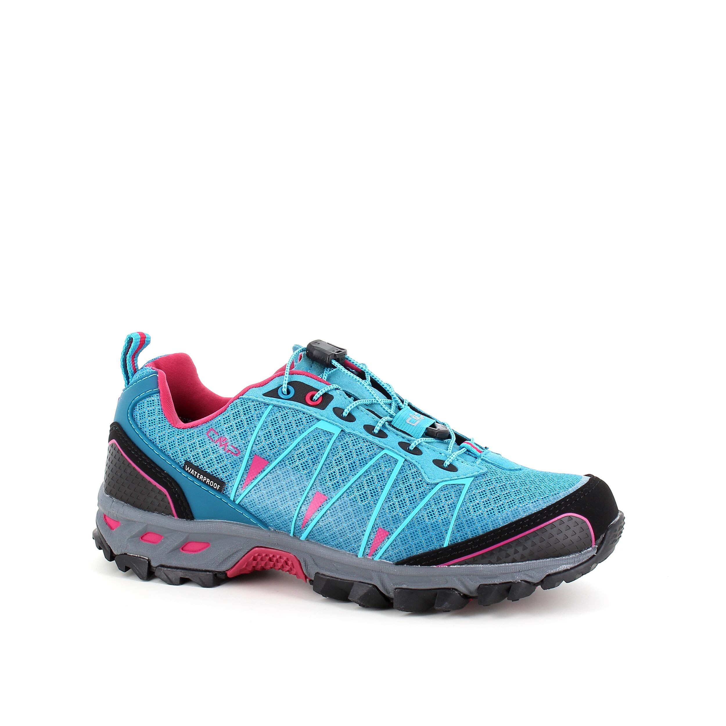 Lyseblå vandresko fra CMP med fine detaljer og justerbar lisse