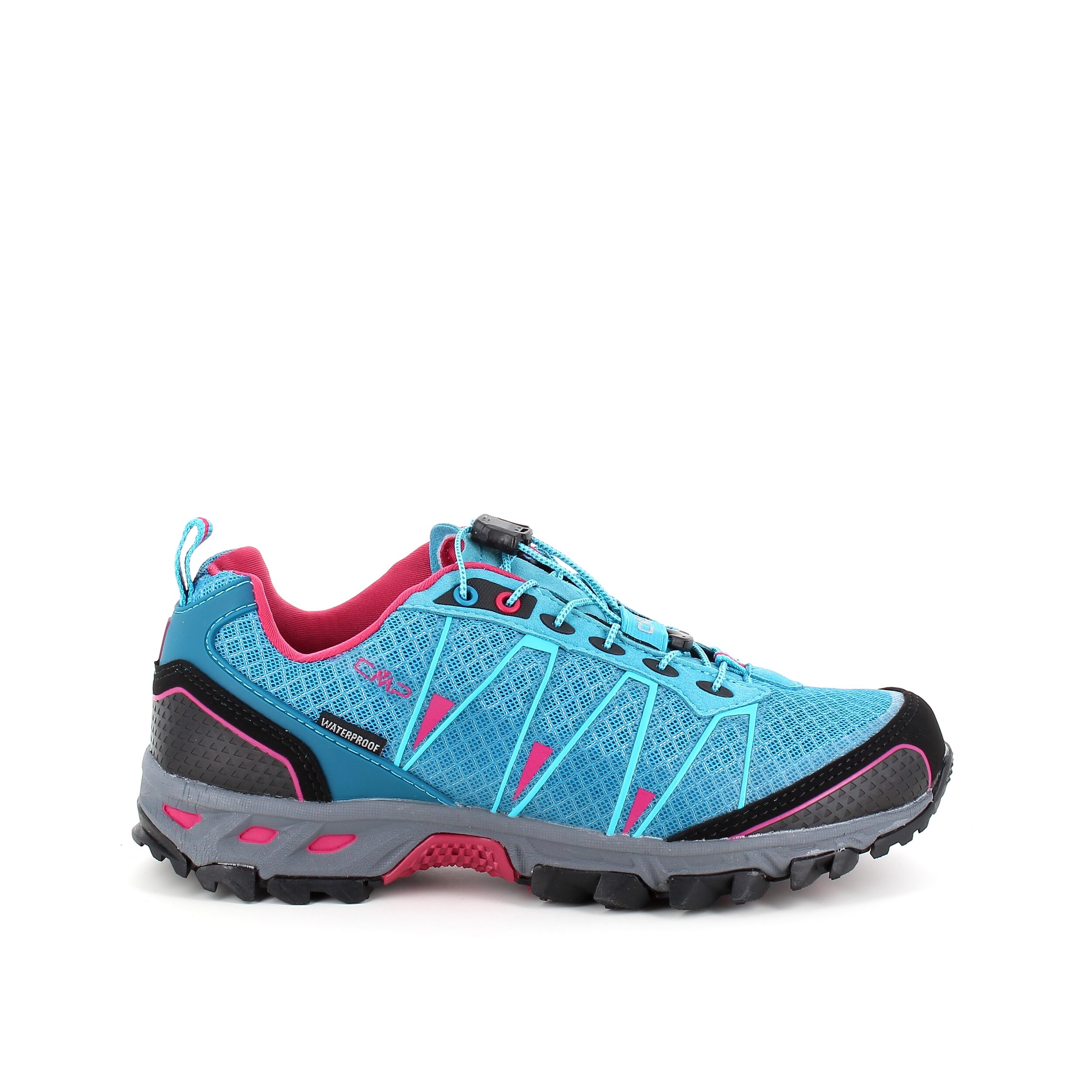 Lyseblå vandresko fra CMP med fine detaljer og justerbar lisse