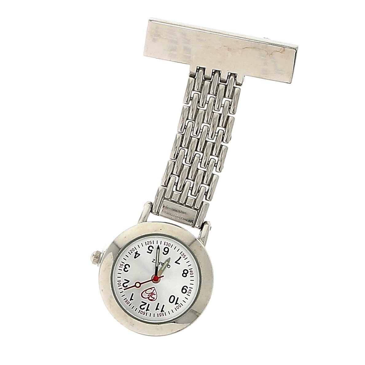 Sykepleierklokken med bred lenke og gravering