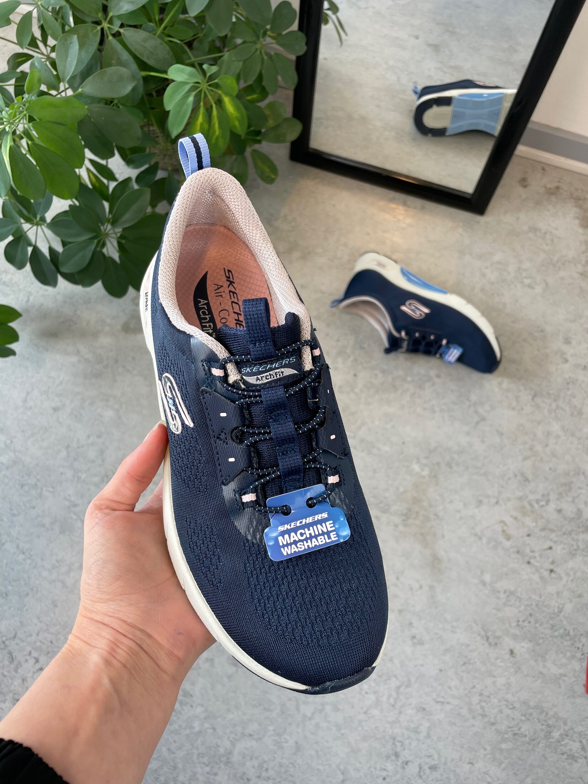 Blå arch fit med ekstra fotbuestøtte